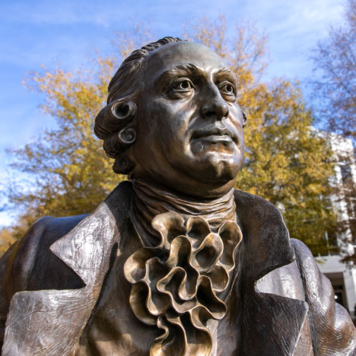 George Mason statue for the faculty profile