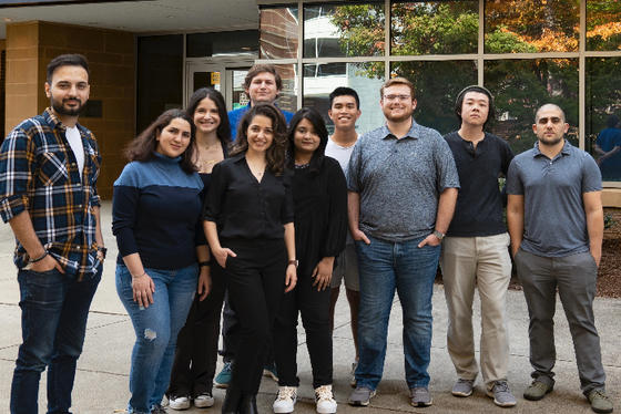 Maryam Parsa with her George Mason University research group.